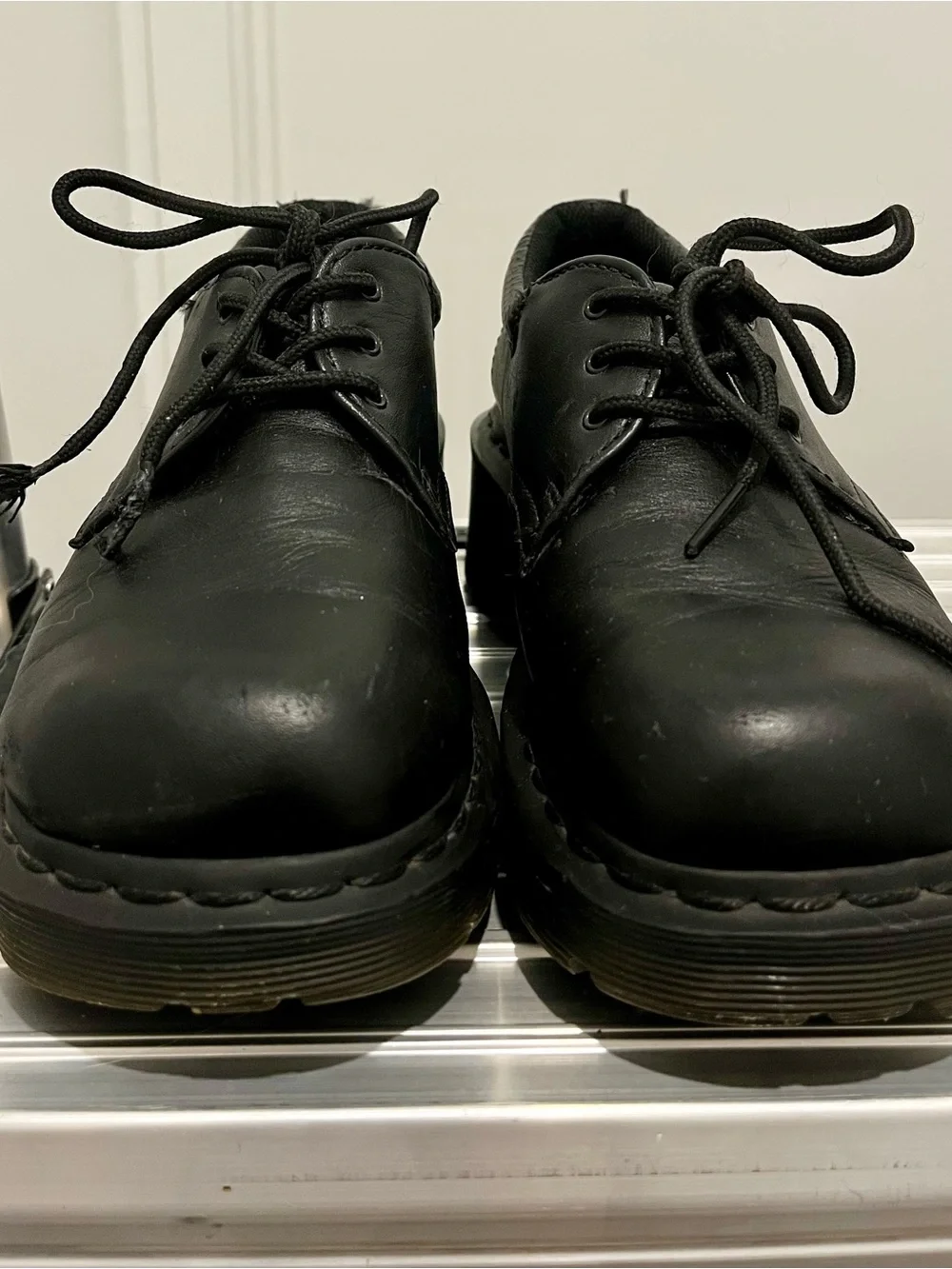 2012 Dr. Martens Black Lace-Up Air Cushion Creepers